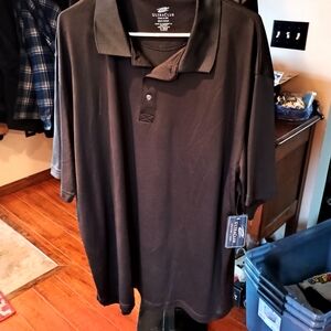 UltraClub Men's Classic Black Polo Shirt